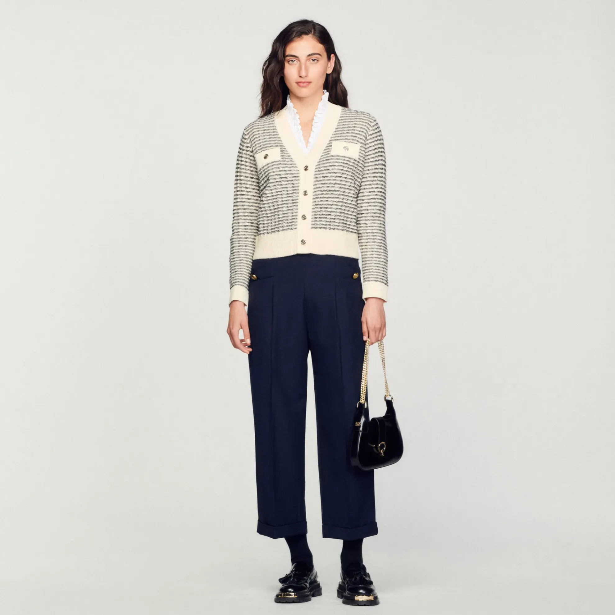 Tricot Vest Met Strepen