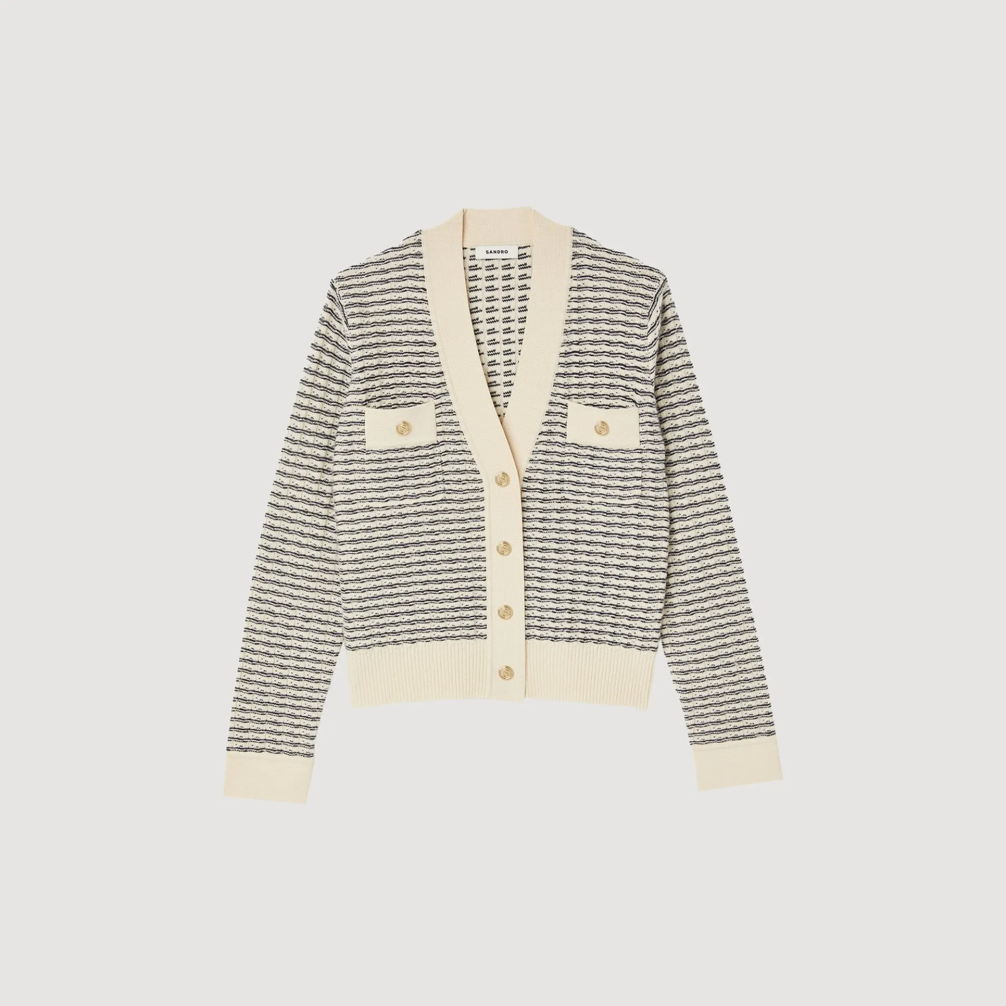 Tricot Vest Met Strepen