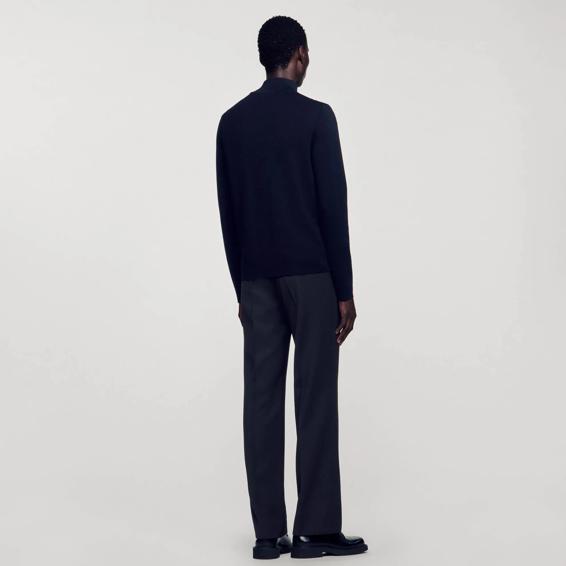 Trui Wol Met Ritskraag