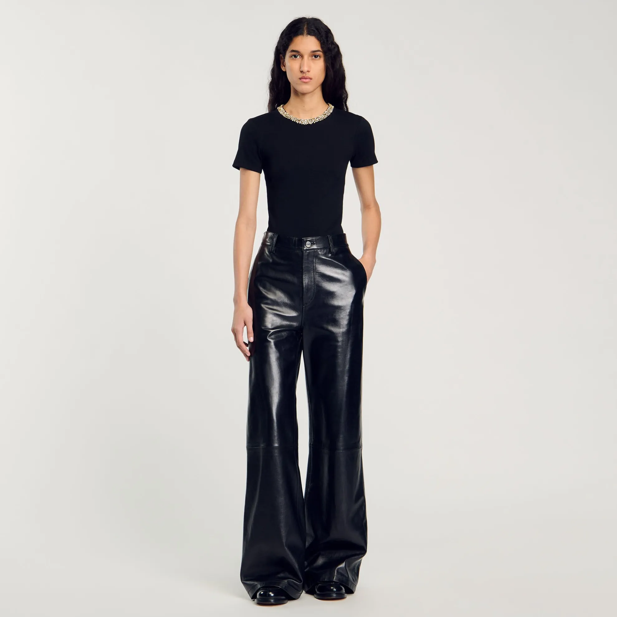 T-shirt Galon Met Stras