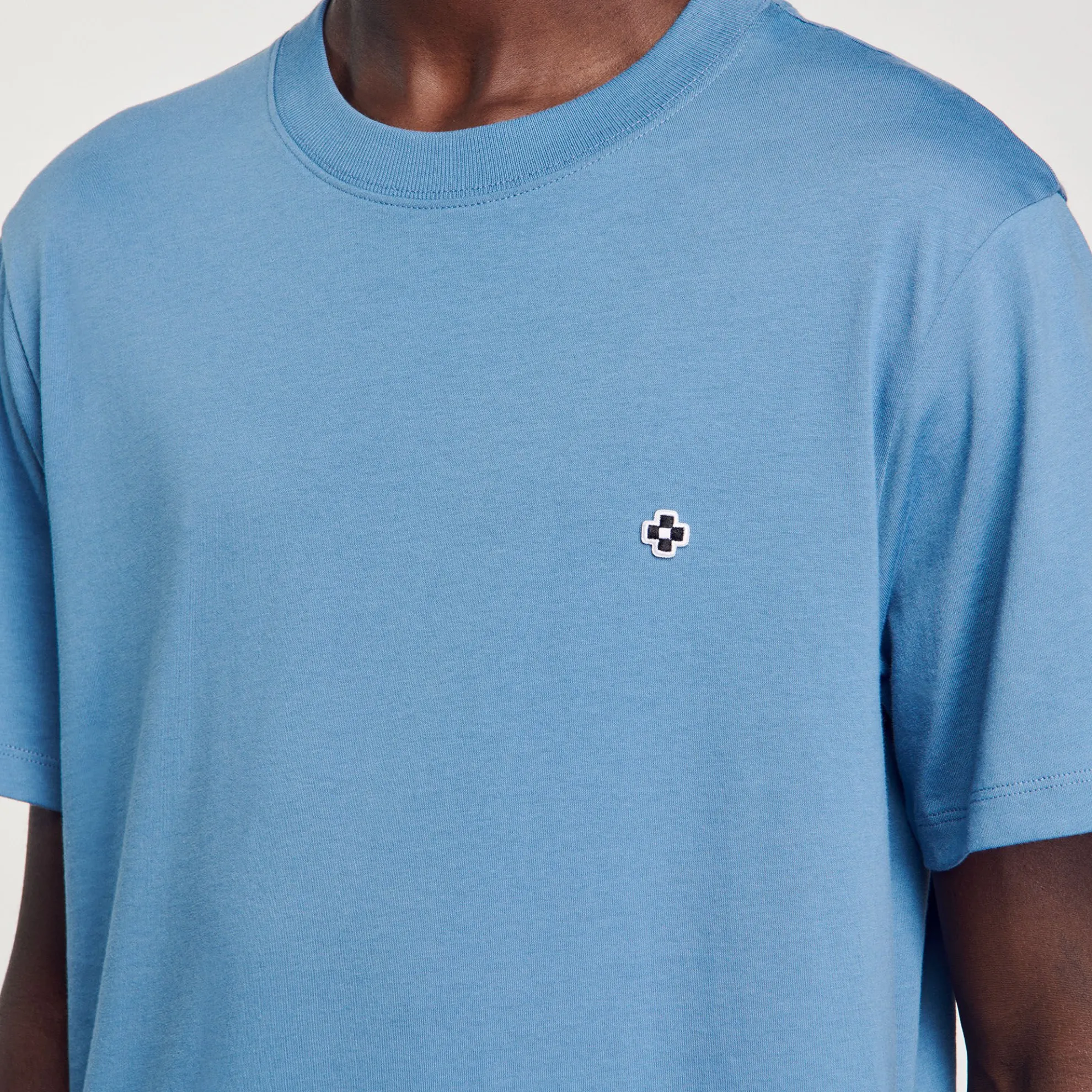 T-shirt Met Square Cross-patch