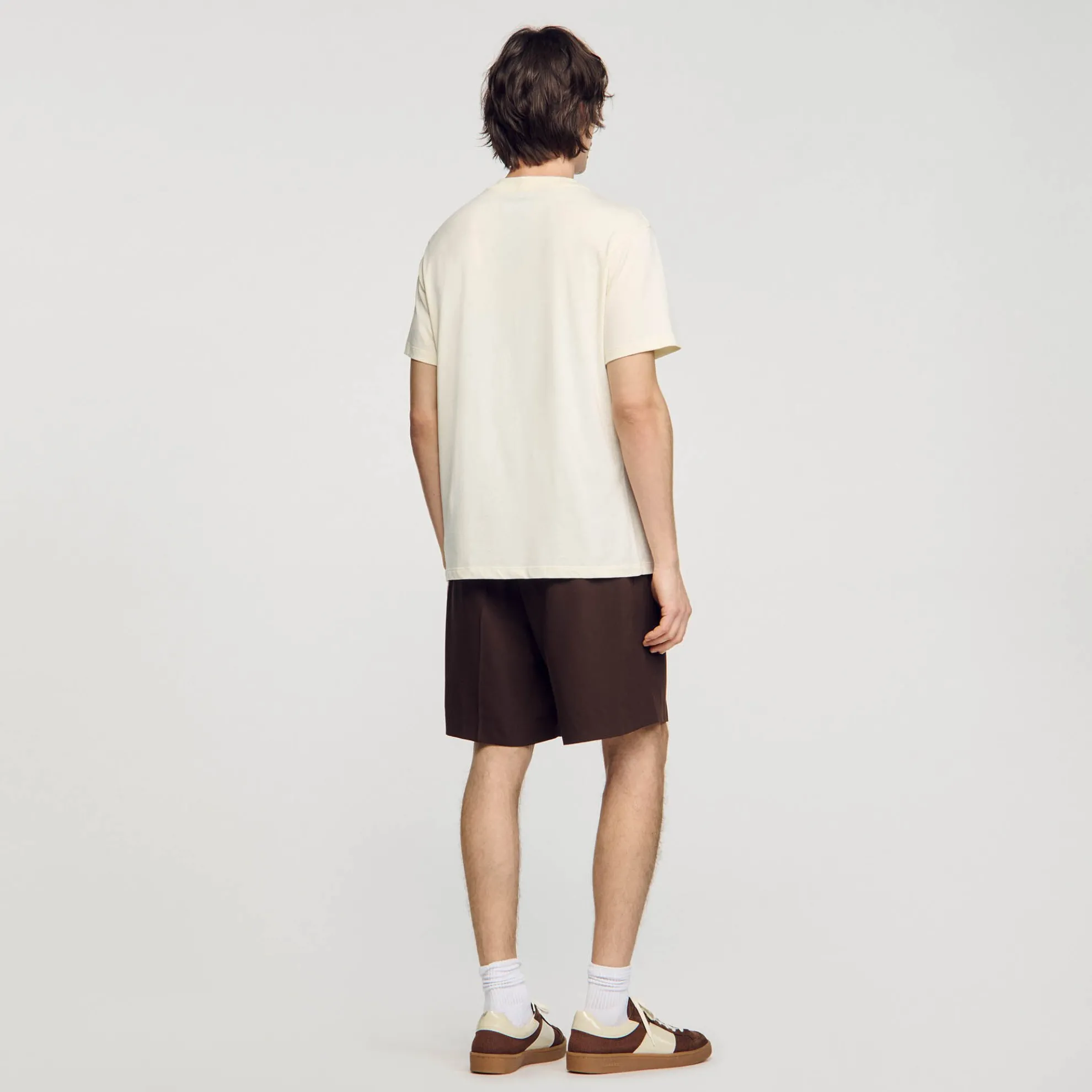 T-shirt Met Square Cross-patch