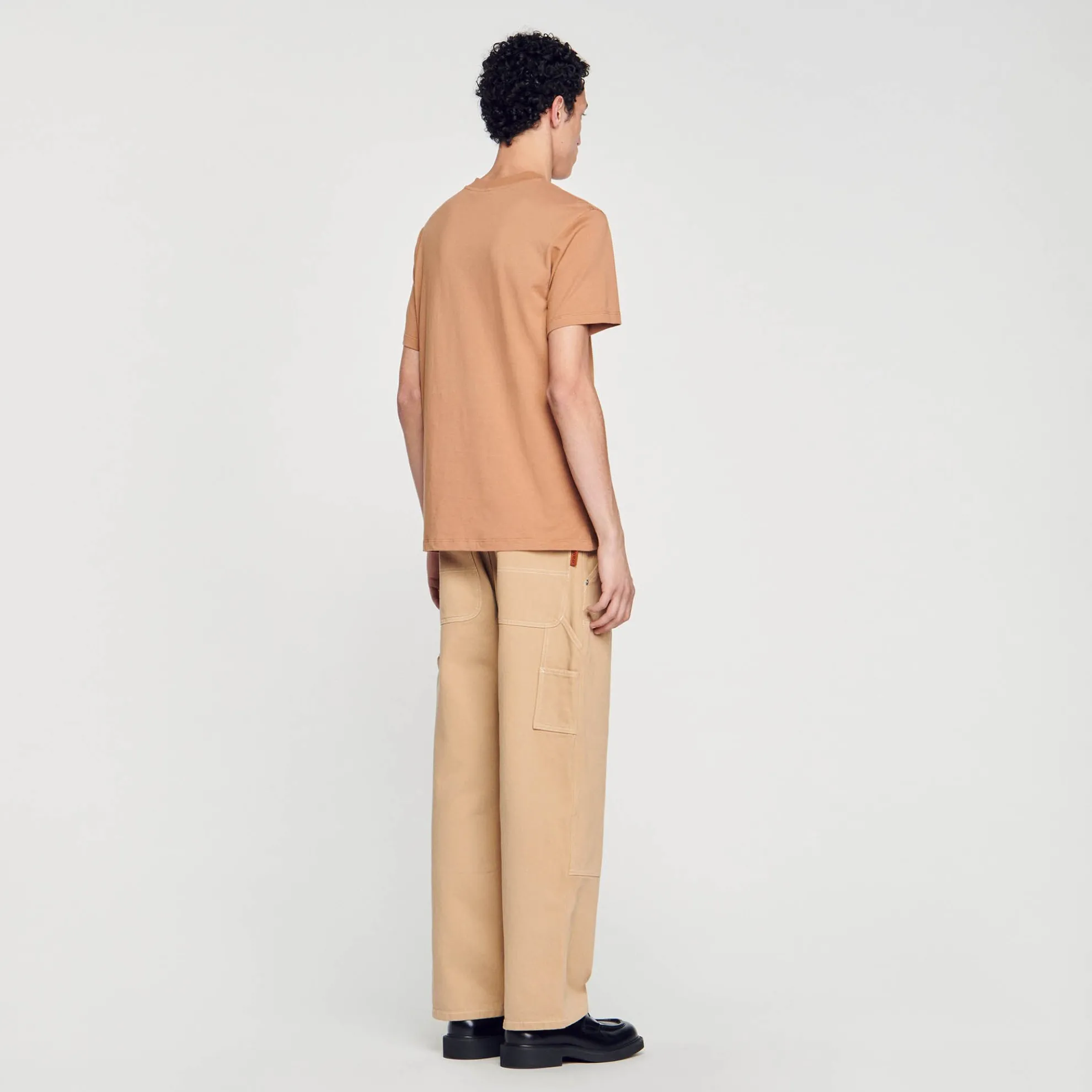 T-shirt Met Square Cross-patch