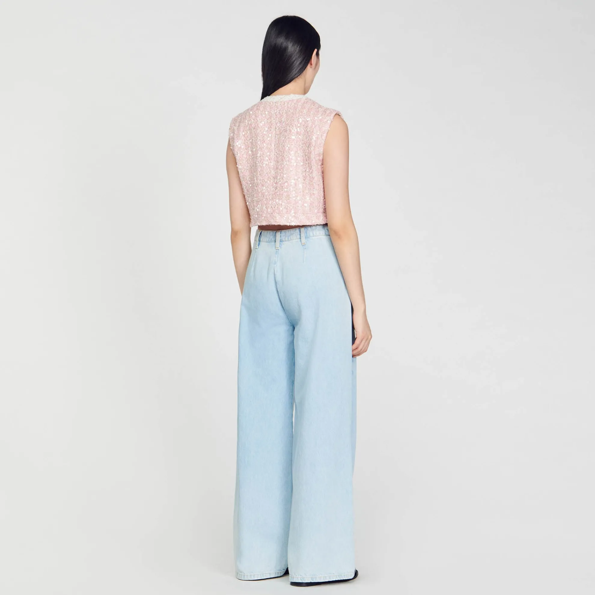 Tweed Jasje Zonder Mouwen