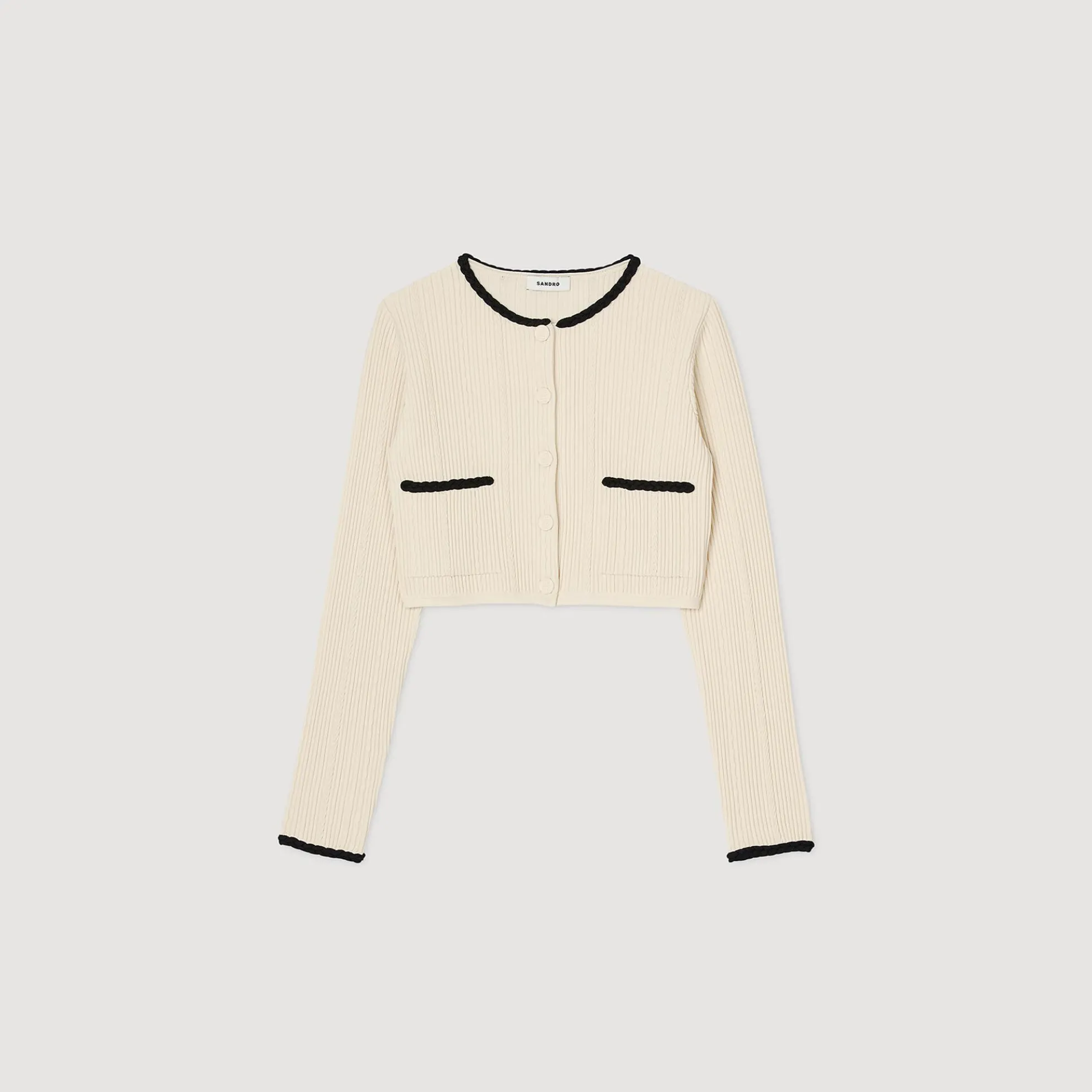 Vest Van Pointelle Breisel Sandro Dames