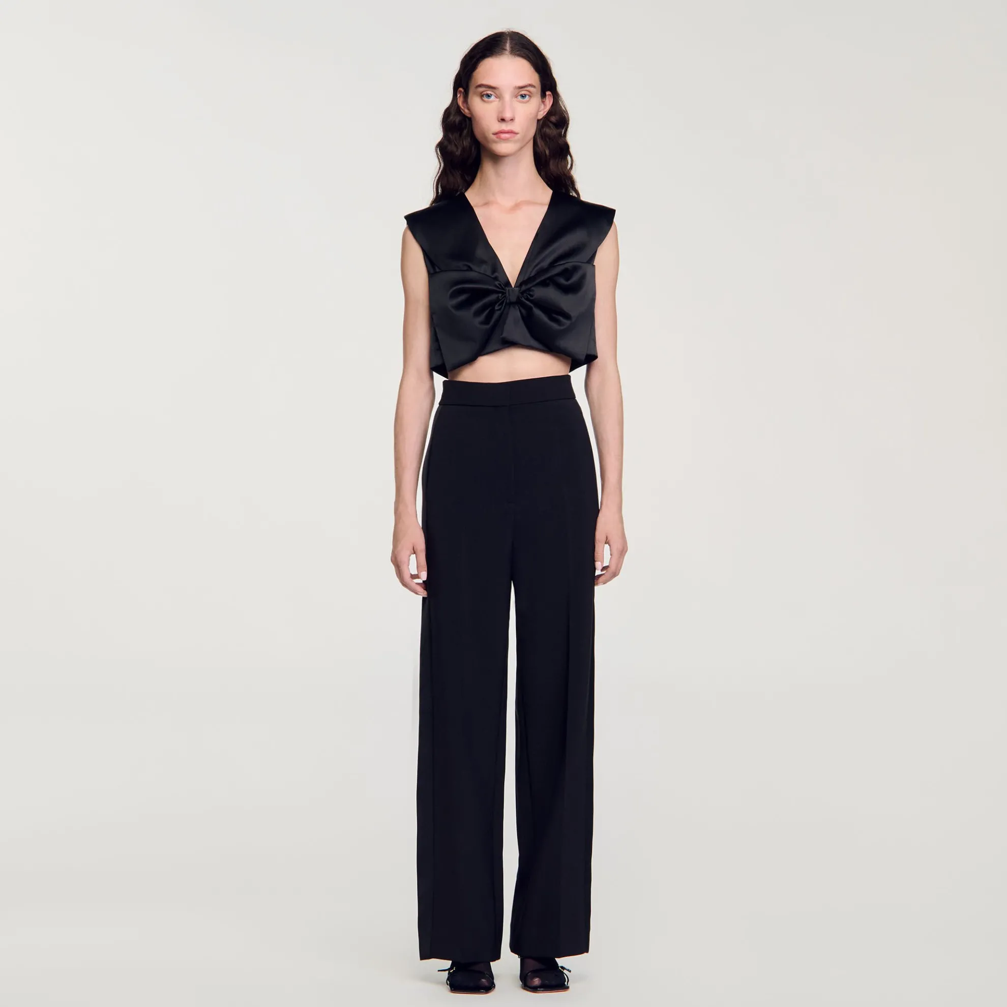 Wijde Broek Met Glanzende Zijstrook