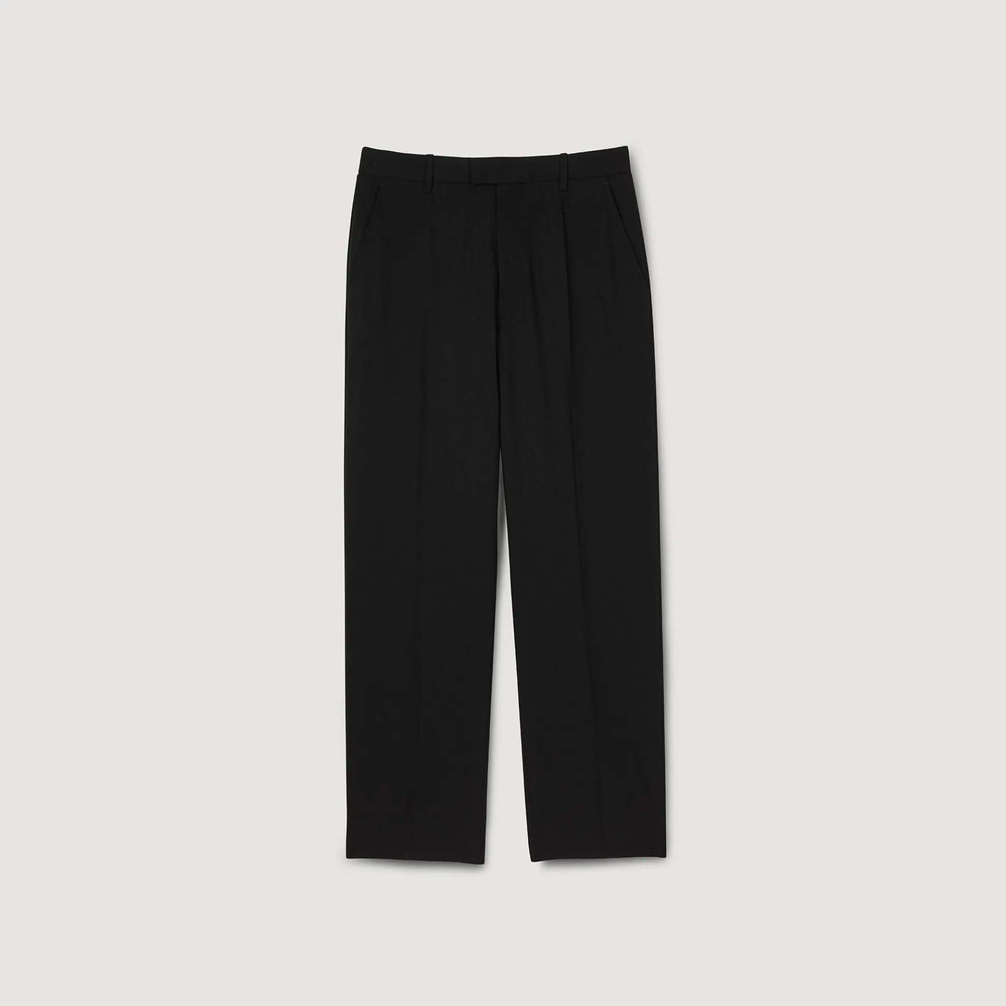 Wijdvallende Broek Van Wol