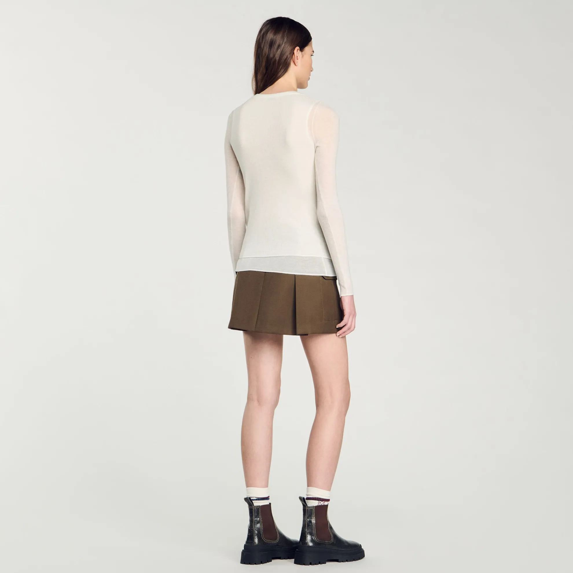 Wollen Trui Met Trompe L'œil