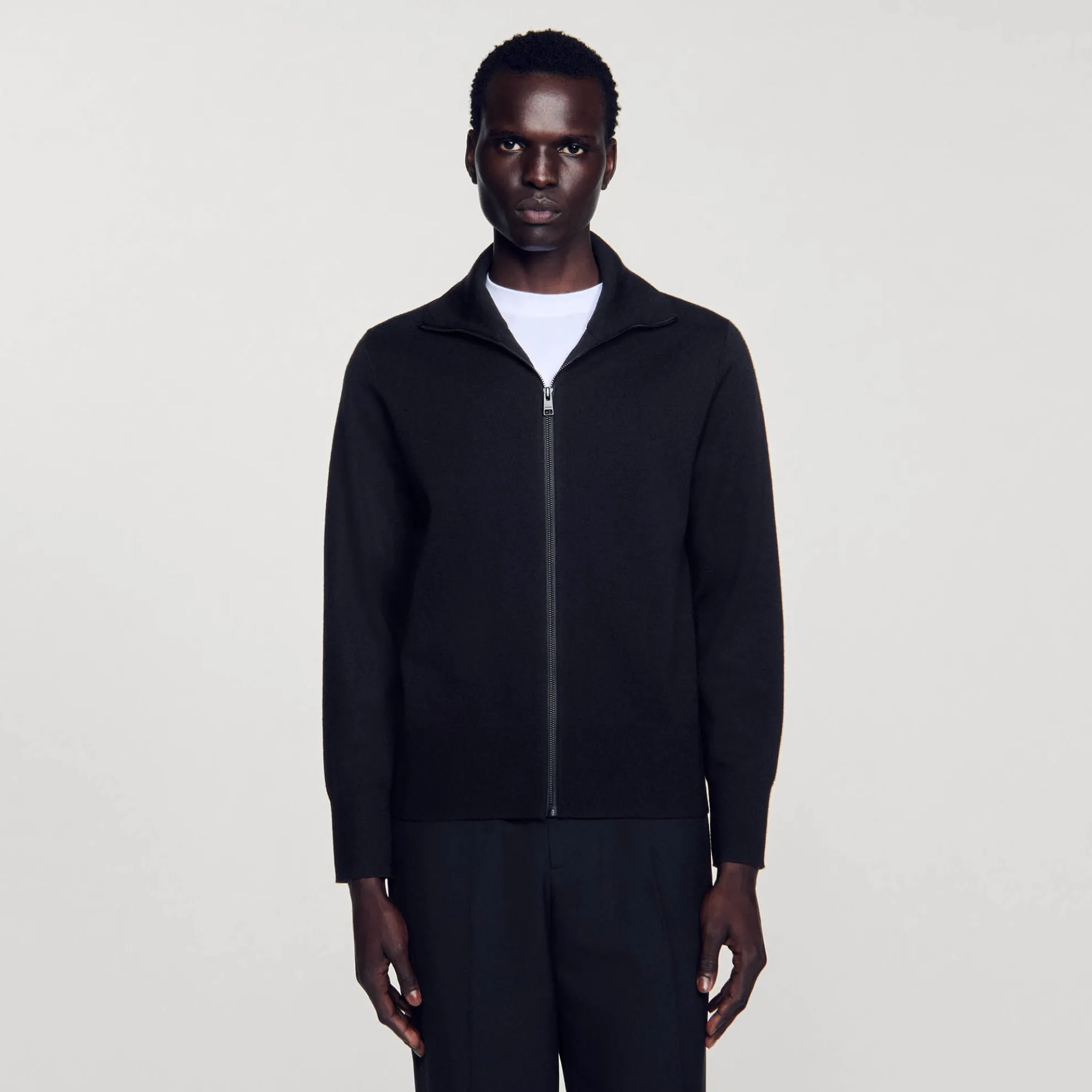 Wollen Vest Met Rits