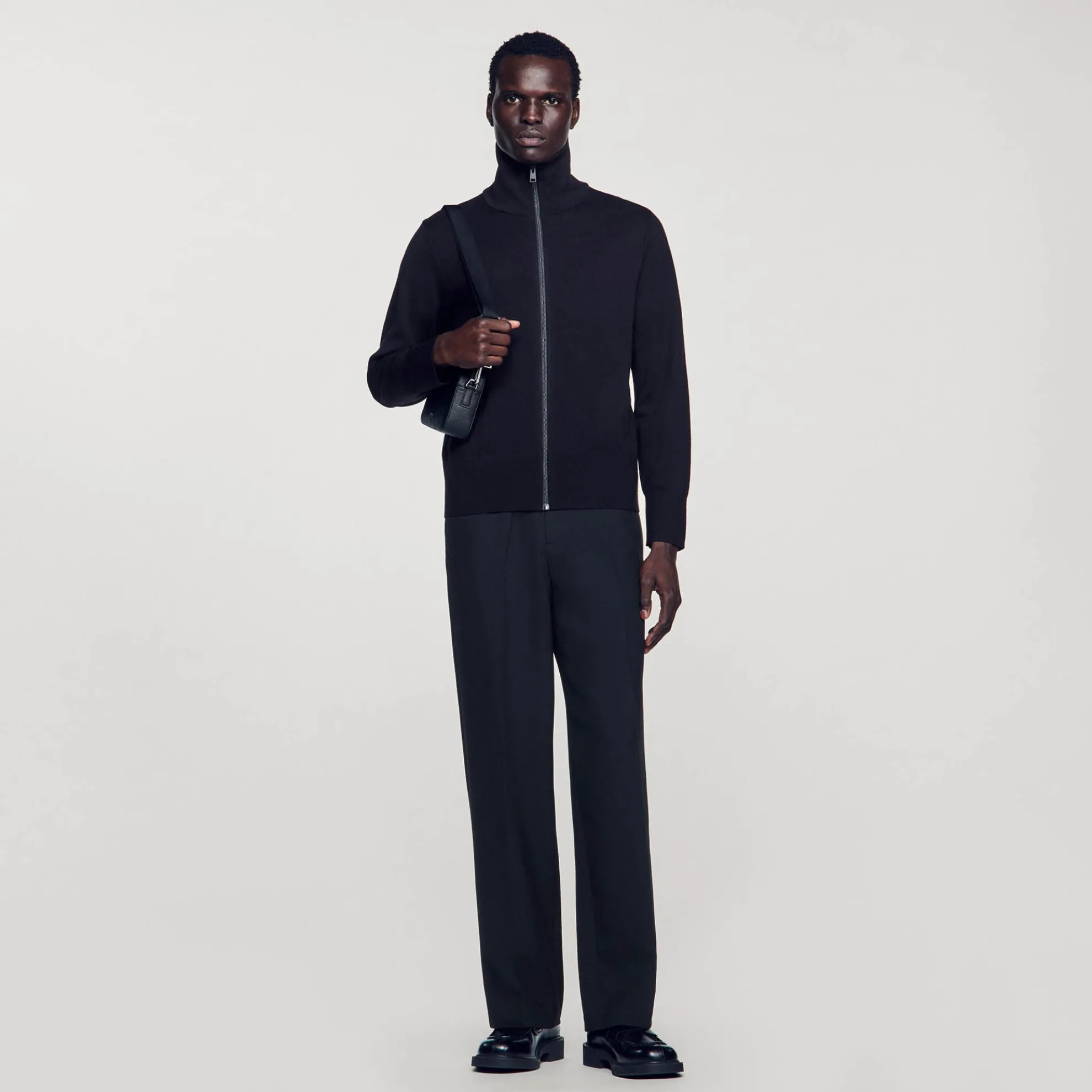 Wollen Vest Met Rits