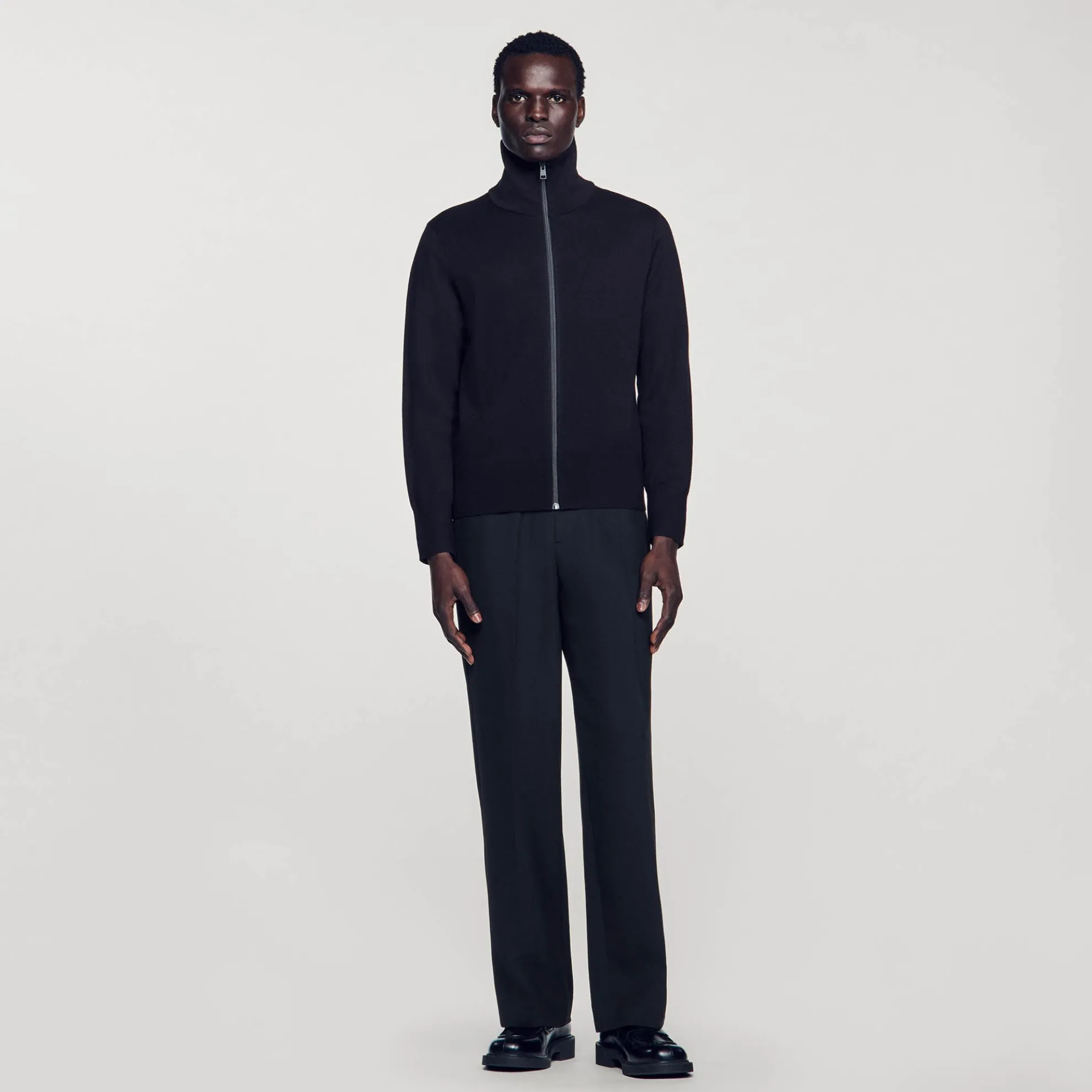 Wollen Vest Met Rits