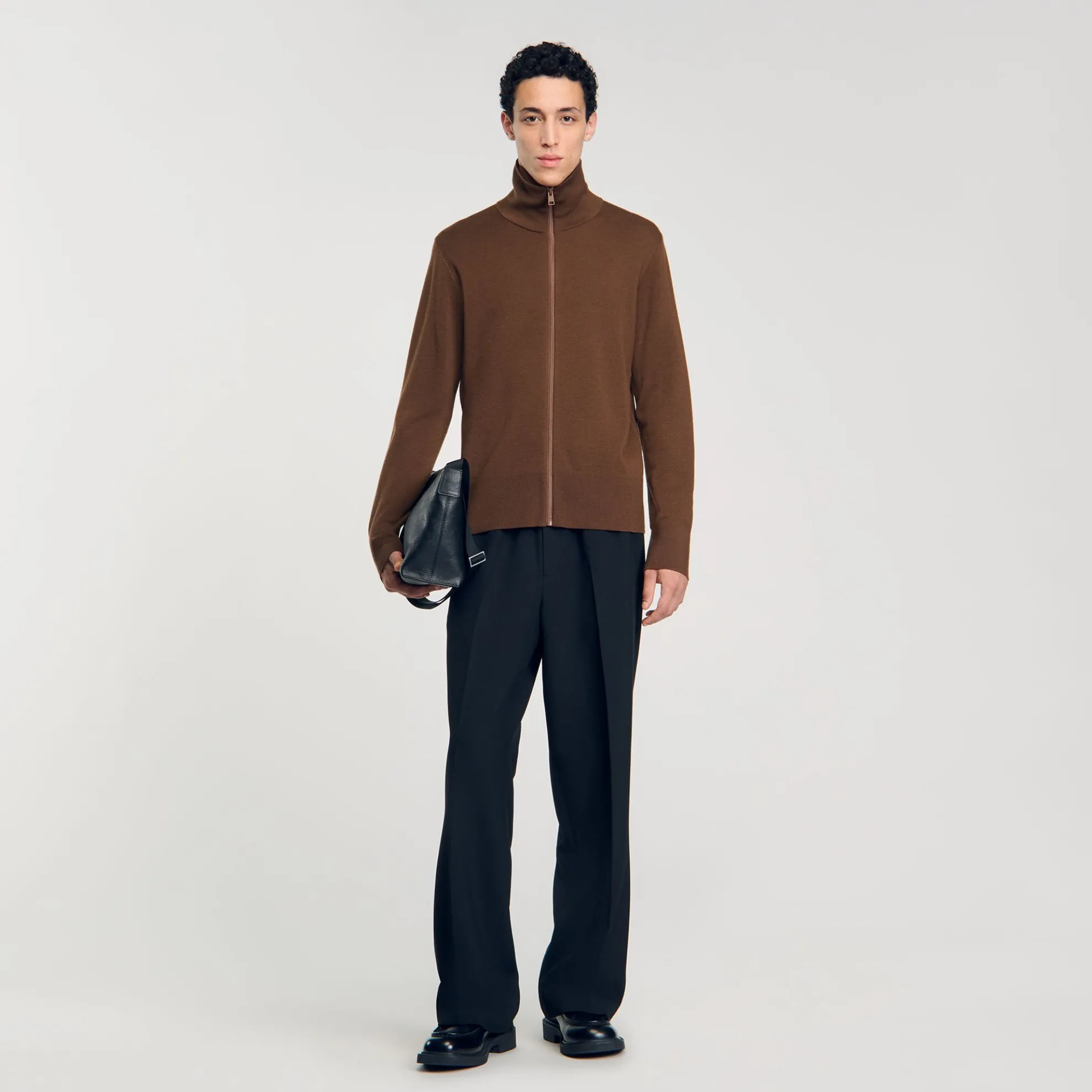 Wollen Vest Met Rits