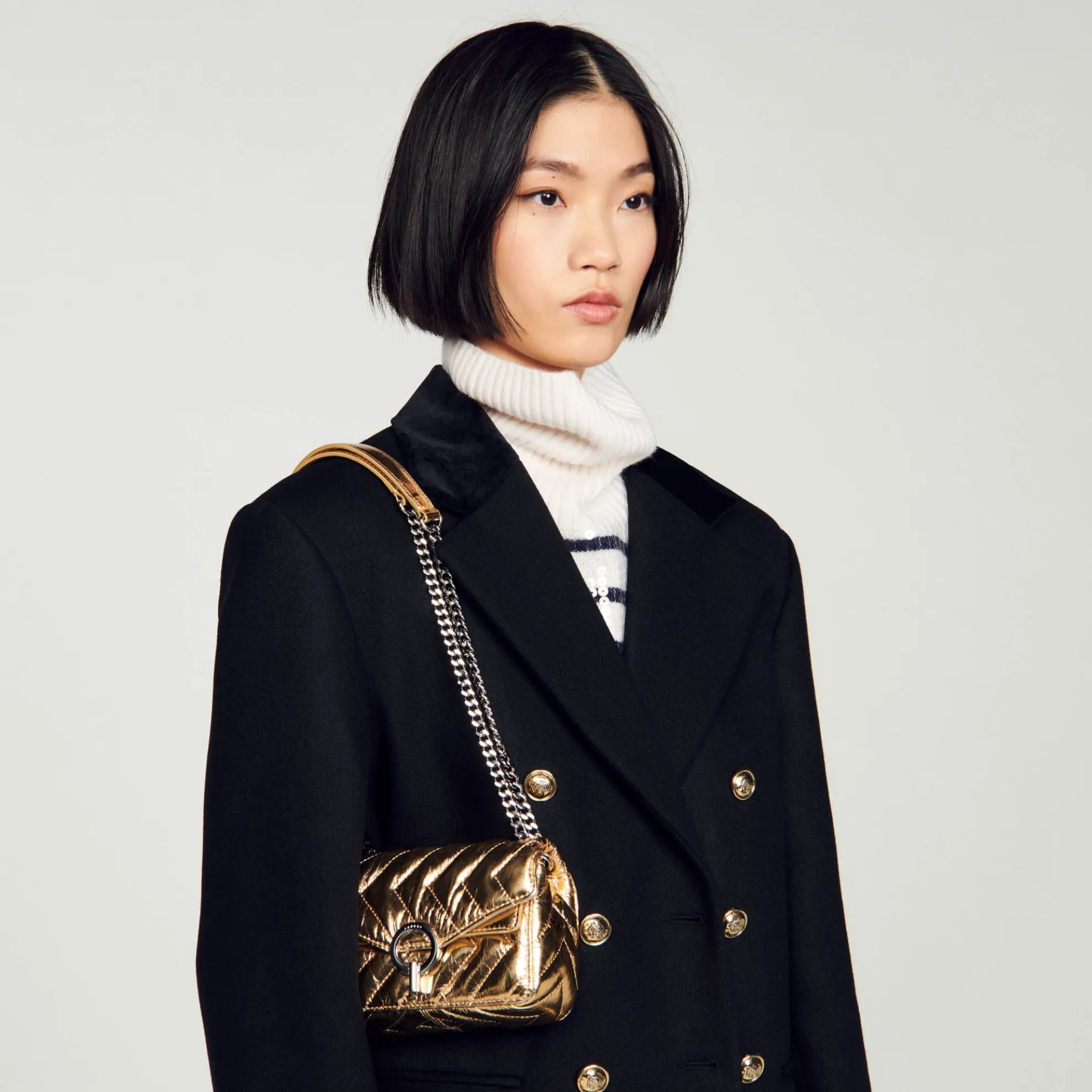 Yza Kleine Tas Van Metallic Leer