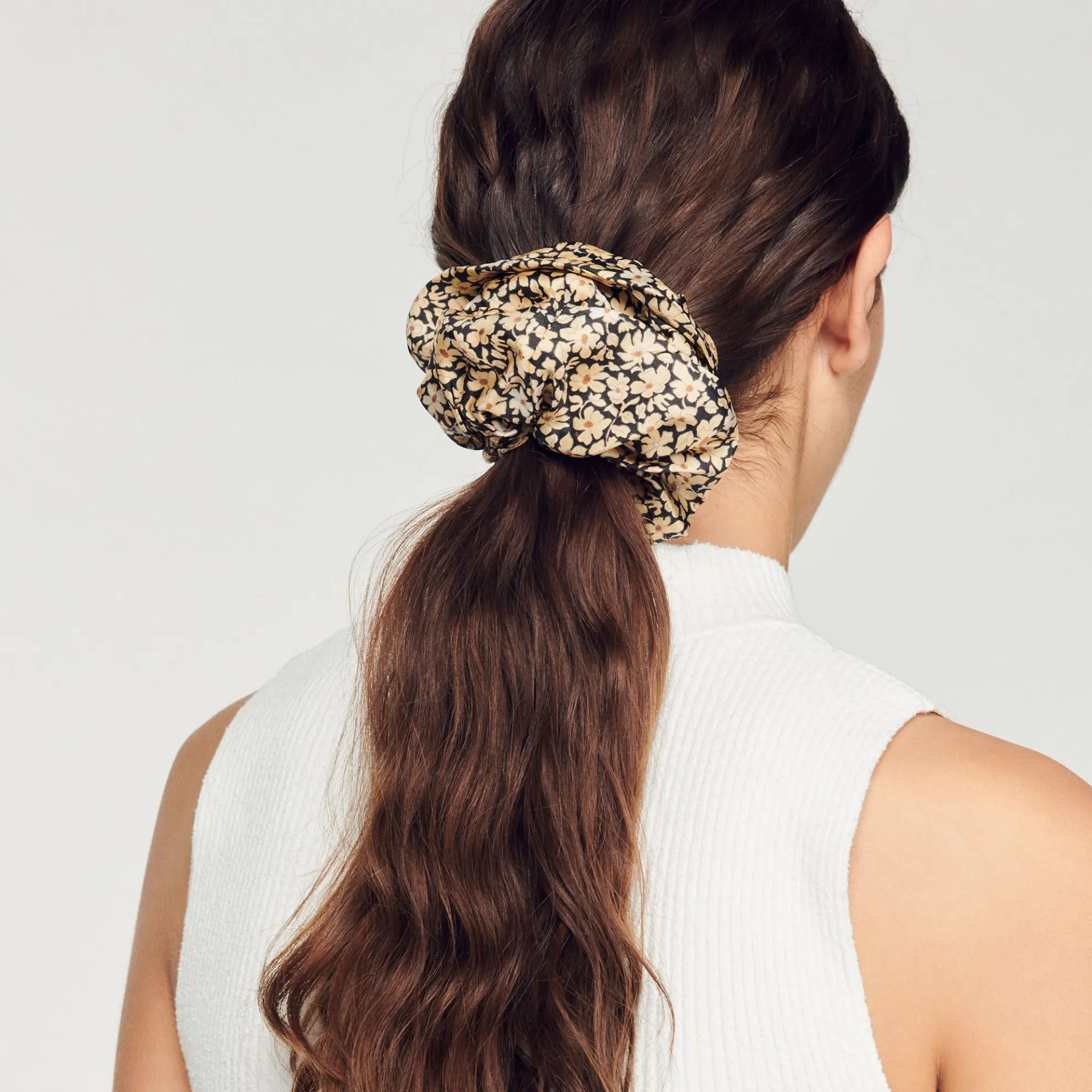 Zijden Scrunchie Met Print